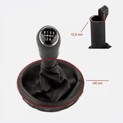 1X Auto 5-Gang Schaltknauf OE 147387356 Für VW T5 2003/Golf 5 MK5 Plus 2005-2013