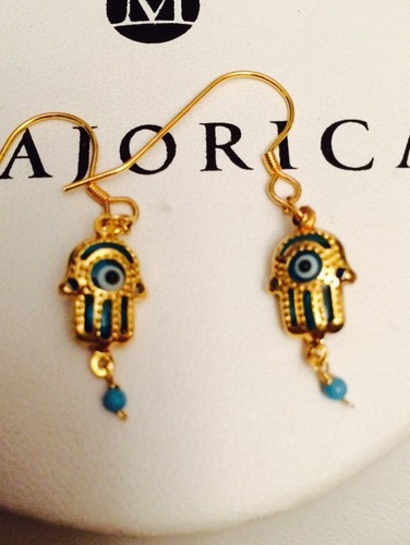 Bundle 2 Handmade Evil Eye Hamsa Earrings - Picture 2 of 12