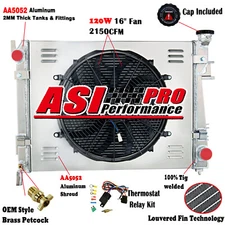 3 ROW Radiator Shroud Fan For 2004-2009 Dodge Ram 1500 2500 3500 Pickup 5.7/V8