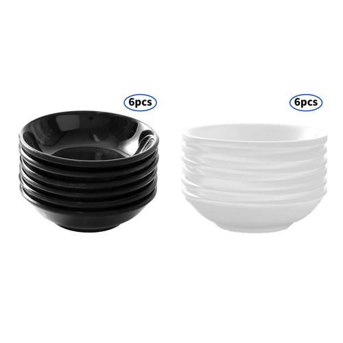 iiniim 6 Pcs Melamine Dipping Bowls Sauce Dishes Heat-Resistant Soy AU - Picture 3 of 25