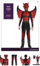 Devil Monster Demon Red Black Halloween Child Costume