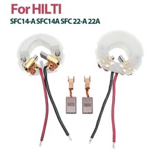 2 Pcs Carbon Brush Holder /& Pair Of Carbon Brushes 3x8x13mm Compatible With HILTI SFC14A SFC14-A SFC 22-A 22A Power Tools Parts