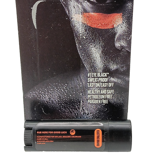Isplack Undereye Sports Face Paint Solid Stick Sweat Proof - Electric Orange - Picture 3 of 4