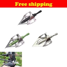 3X Crossbow Steel Broadheads 100Grain 360Hunting Archery Bow Screw Arrows Points