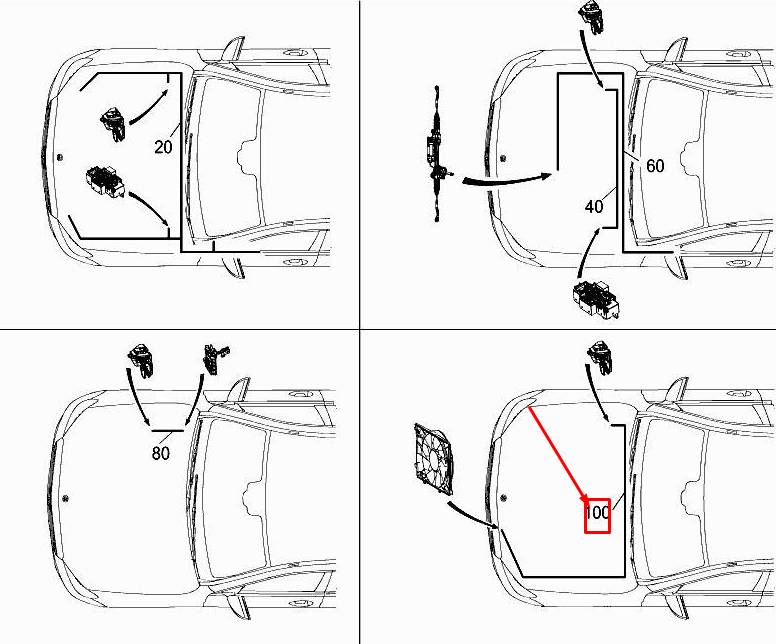 MERCEDES-BENZ E W213 Cooler Blower Wiring Harness A2135405117