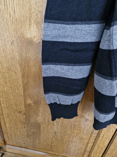 s.Oliver Herren Pullover Schwarz Grau Gestreift Frühling Mode Fashion Gr. XL - Bild 5 von 11
