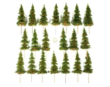 20 pcs 5" ELK RIVER PINES Model Trees TIP TOP QUALITY! HO Model Railroad Scenery