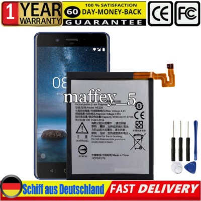 Akku Battery Accu Für NOKIA 8 TA-1012 TA-1004 HE328 8 Global TD-LTE BPNB100002S