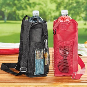 travel messenger bag with water bottle holder