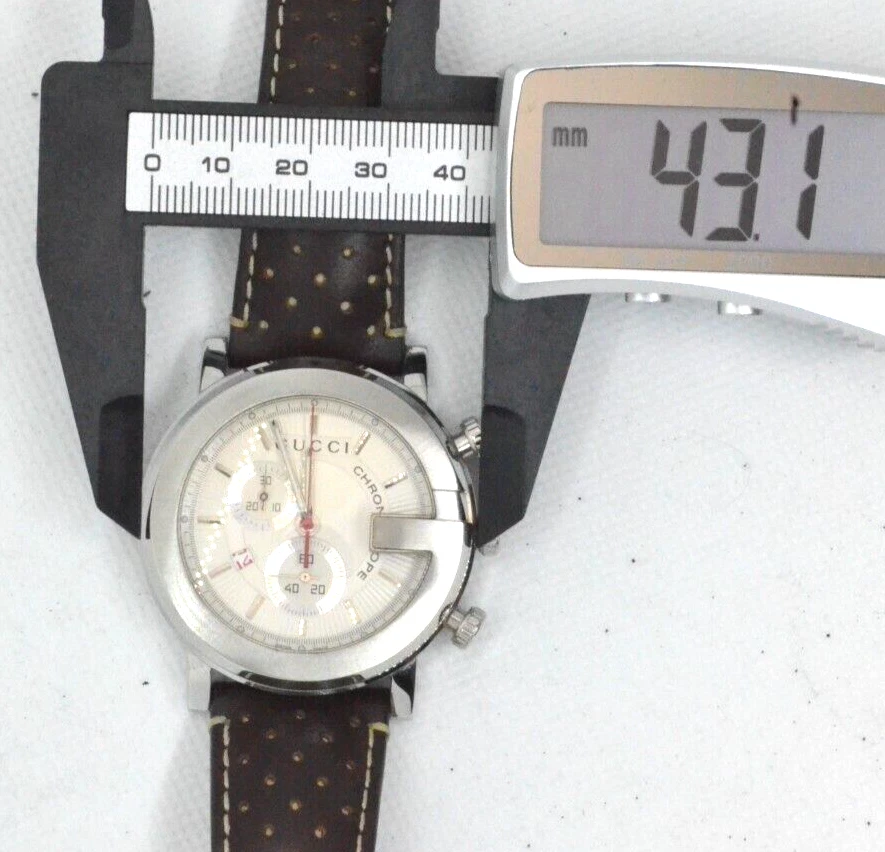 [Near MINT] GUCCI G Chrono 101M White Silver Men's Quartz Swiss Watch from JAPAN - Image 4 of 4