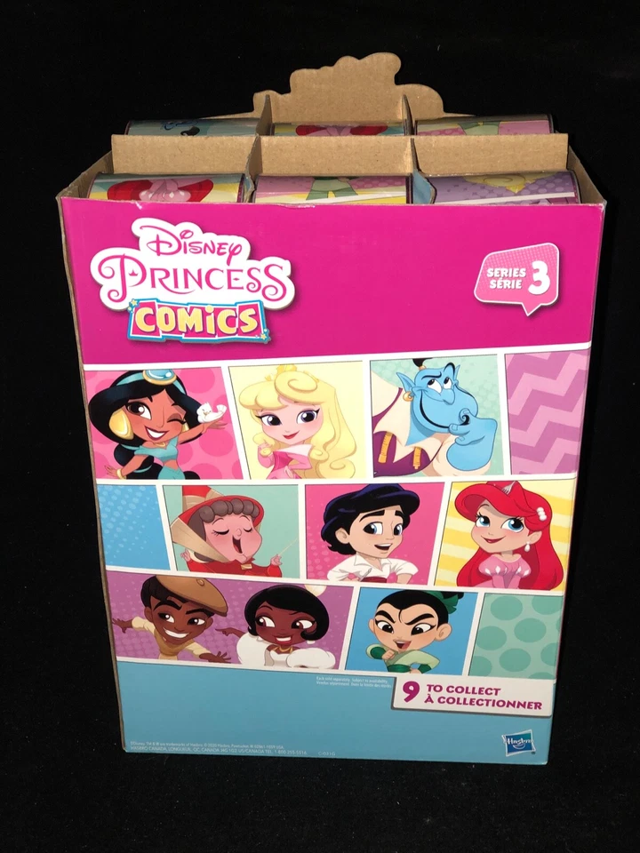 HASBRO DISNEY PRINCESA COMICS COLECCIÓN PASTEL SERIE 3 LOTE DE 18 CON EXPOSITOR Foto 3 de 4