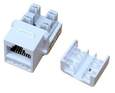 Keystone Jack CAT6 White