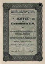 Nawóz zbóż Credit AG 1938 Miśnia Niedersedlitz Saksonia Naumann & Ritschel