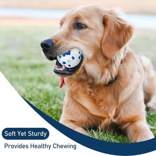 6 Pcs Dog Balls Tennis Ball for Aggressive Chewers Indestructible Dog Teething C - Picture 5 of 24