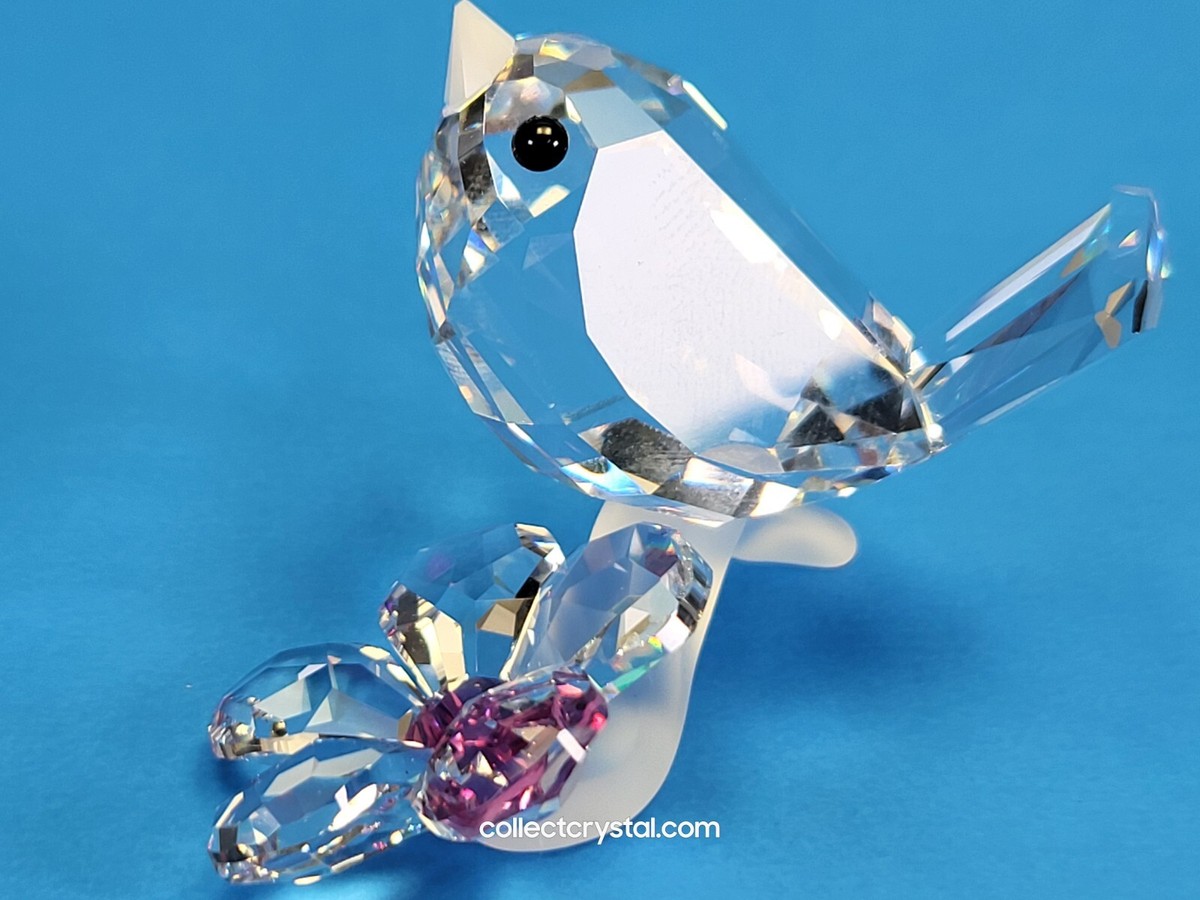 Swarovski Crystal Baby Bird on Flower # 840329 MIB Complete | eBay
