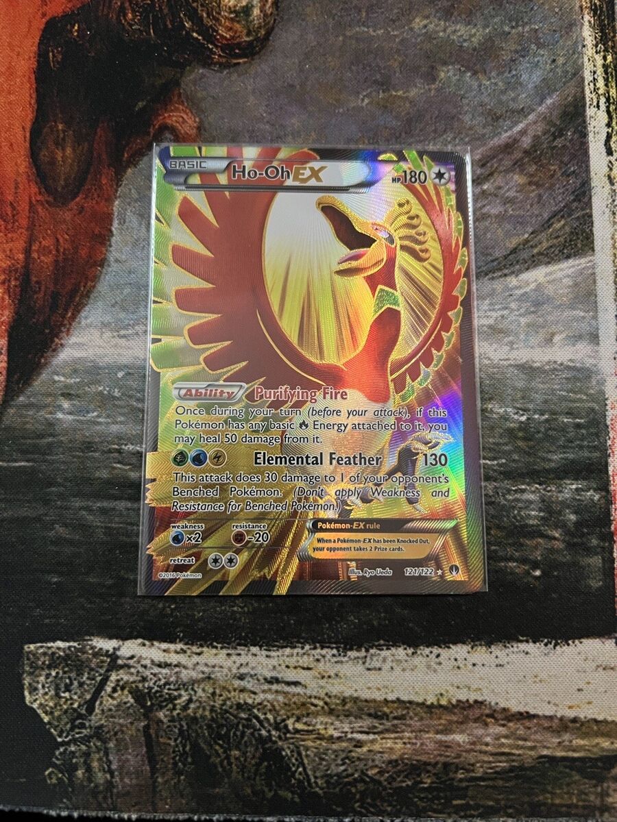 Ho-Oh EX FULL ART ULTRA RARE 121/122 Pokemon XY BREAKpoint TCG Holo 2016