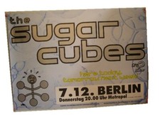 Sugar Cubes Concert Tour Poster Sugarcubes Bjork