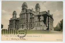 Postcard Syracuse University Hall of Languages Syracuse, NY Posted 1905