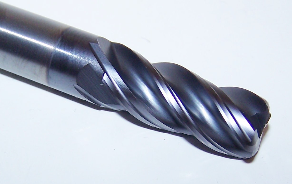 3/8" (.375") KENNAMETAL 4 FLUTE HARVI END MILL HIGH PERFORMANCE