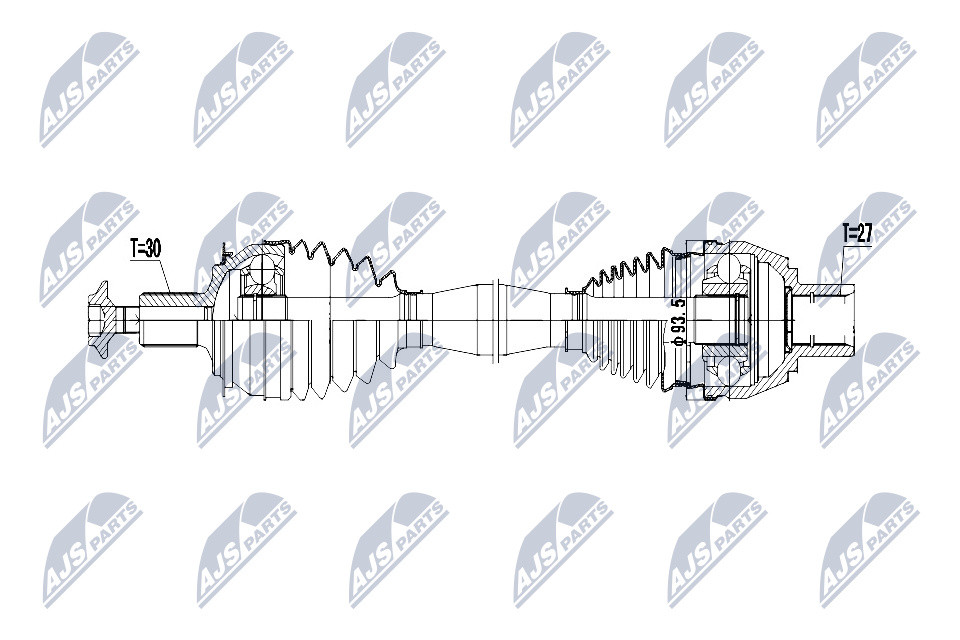 NPW-ME-064 NTY Drive Shaft for MERCEDES-BENZ