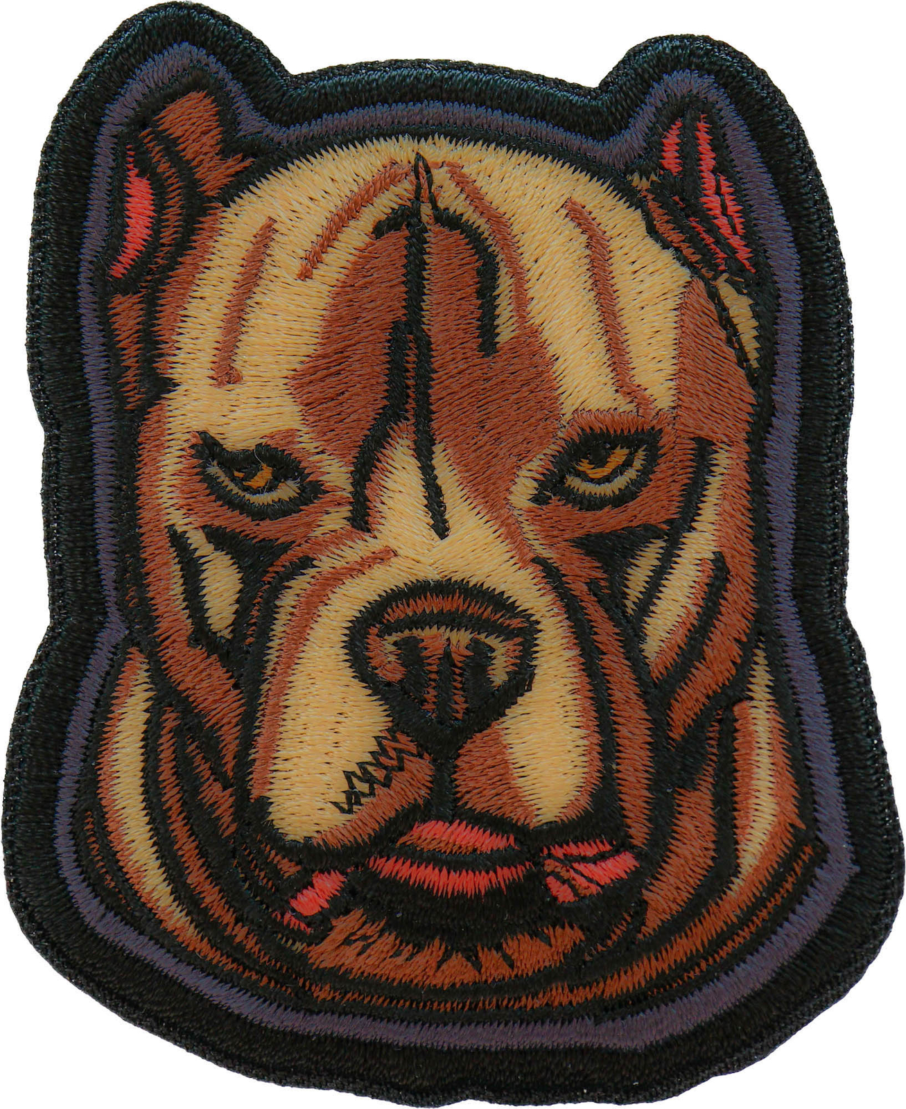Mean Pitbull Dog Iron on Patch - 2.5x3 inch - P7298