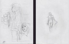 CARNIVAL - Original Dylan Dog Table "Mater Soft" Sketch No.7 (Front/Rear)