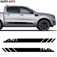 2Pcs Car Side Body Mountains Graphics Vinyl Decoration Stickers for Truck Pickup