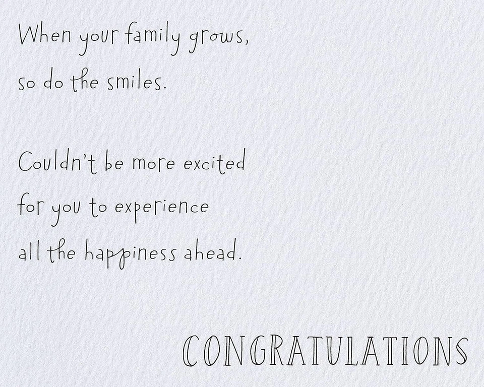 Tarjeta de baby shower American Greetings (crecen las sonrisas) Foto 4 de 4