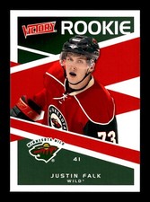 5-01-04 PWE . 2010-11 victory ud upper deck rc rookie #224 justin falk