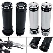 KNURL 1" HANDLE BAR HAND GRIPS FOR HARLEY SPORTSTER XL 883 1200 IRON CUSTOM DYNA