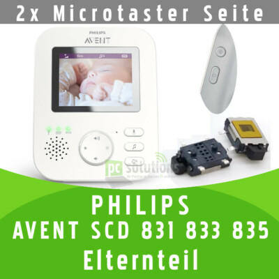   PHILIPS AVENT SCD 831 833 835 Elternteil 2x Micro Taster Knopf Schalter Button