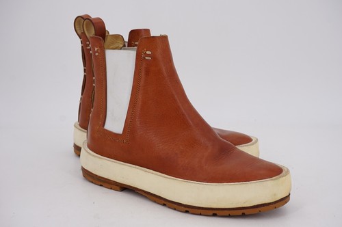 $660 | BOTA FEIT CHELSEA 37 7 3 ENVOLTURA CUERO VEGETAL MARRÓN BLANCO - Imagen 11 de 19