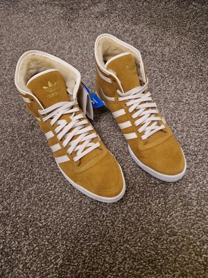 Adidas Originals Top Ten Hi Sleek Trainers Mustard Womens