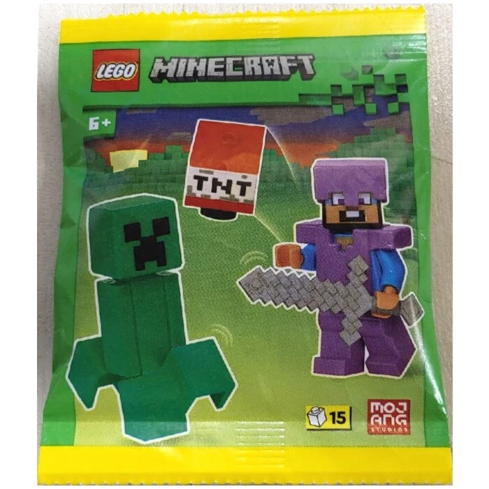 乐高 Minecraft Steve 带 Creeper 和 TNT 纸袋 662502(密封)