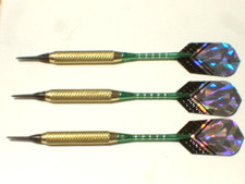 Soft Tip Darts, 18 Gram Brass with Aluminum Shafts, New 1040