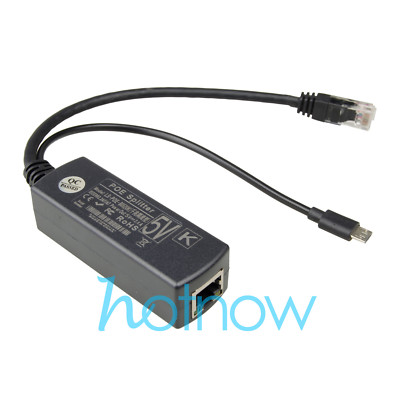 12pcs Gigabit Active PoE Splitter 5V Micro USB Raspberry Pi 3B Plus Jetson Nano