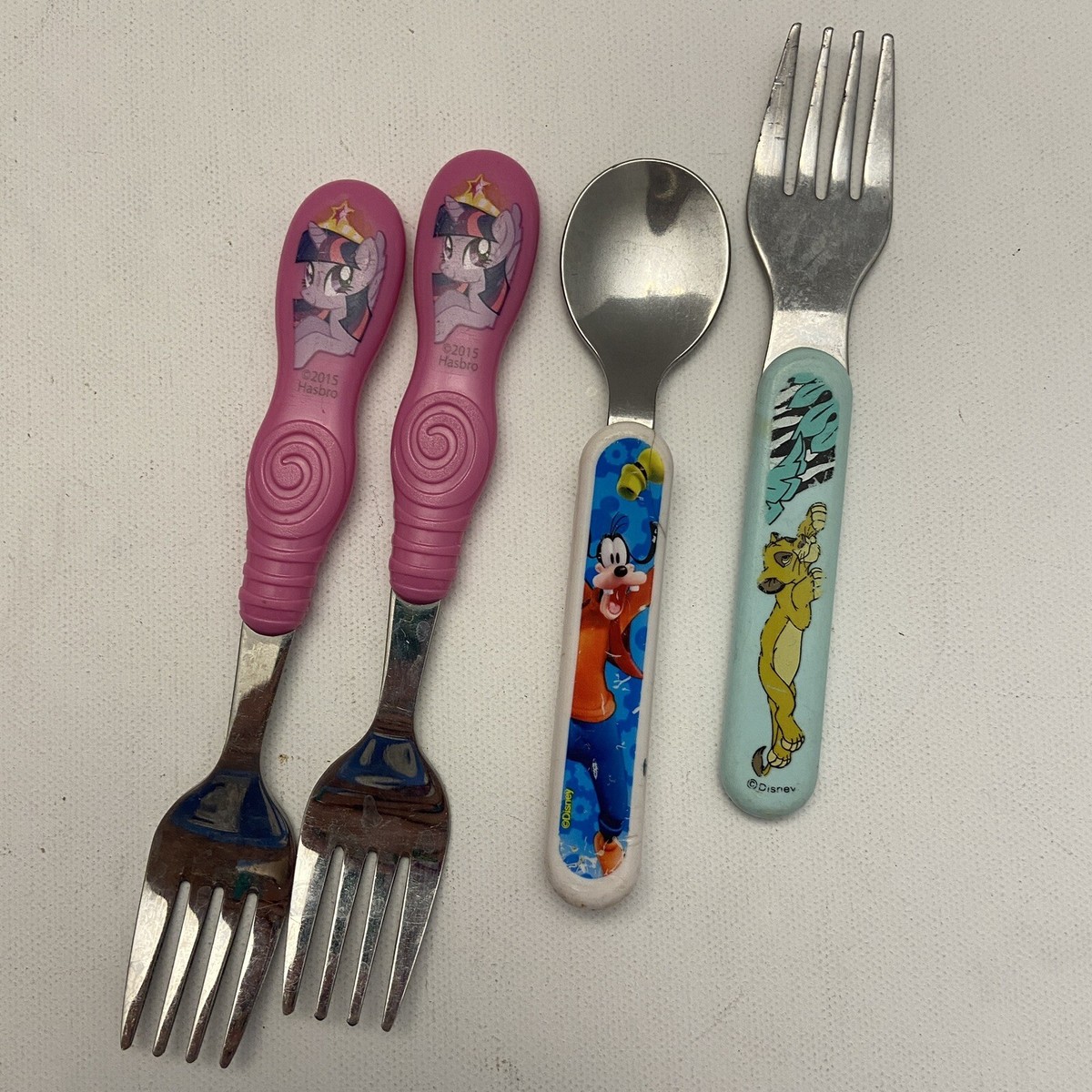 Disney Kids Flatware Silverware Lion King, Goofy & Hasbro