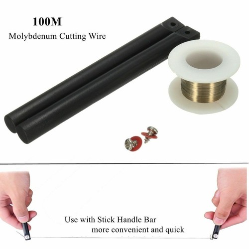 LED Screen Seprating Cutting Wire Line Molybdenum Remove Line 100m*0.1mm w/ Bars - 第 1/5 張圖片