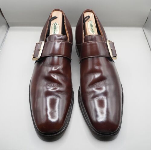 Church’s UK 7.5 US 8.5 Brown Monk Strap Shoes Made In England Luxury Northampton