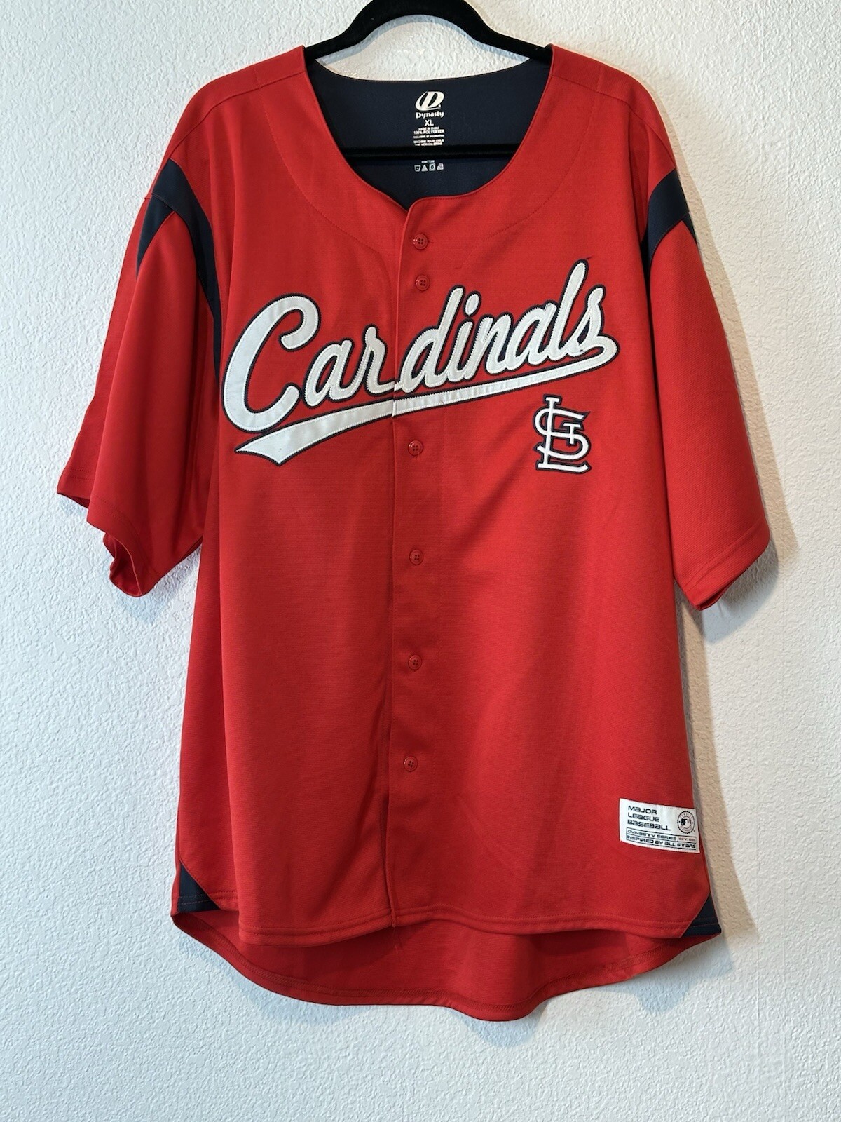 St Louis Cardinals Red Dynasty Jersey Mens XL MLB Authentic Baseball Jersey  