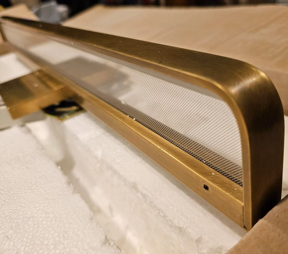 Tech Lighting 700BCBND24NB-LED930 Banda 1 Light 24"W LED Bath Bar -Natural Brass - Image 3 of 4
