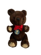 Vintage 1981 Dakin 11  THEODORE Bear Jointed Dark Brown Plush