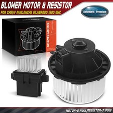 Kit de motor y resistencia soplador de climatización delantero para Chevy Avalanche Silverado 1500 GMC