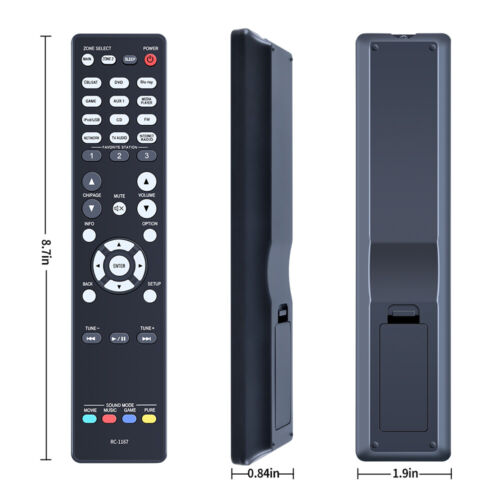 Mando a distancia de repuesto RC-1167 para receptor Denon AVR-1913 AVR-2113 AVR-2313 - Imagen 6 de 7