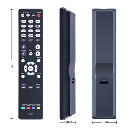 RC-1167 Replace Remote Control For Denon AV Receiver AVR-1913 AVR-2113 AVR-2313 - 第 1/7 張圖片