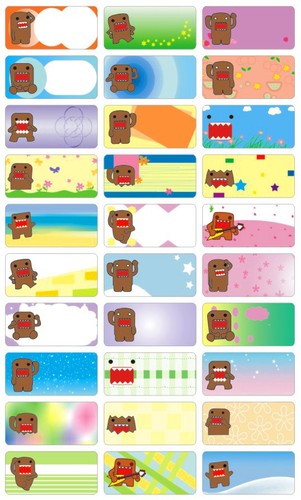 Personalised Name Label name stickers preschool back to school cartoon kids - Picture 7 of 55
