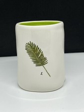 Rae Dunn by Magenta Botanical Dimple Palm Leaf 1. Toothbrush Pencil Cup Holder