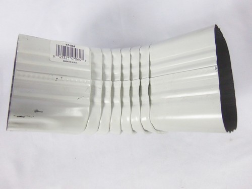 Amerimax Home Products 3x4 blanco aluminio codo A 47264 - Imagen 2 de 4
