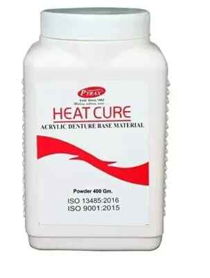 Dental HEAT CURE Acrylic Denture Base Material 400gm Powder