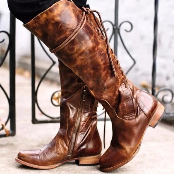 MINT $295 SZ 10 FREEBIRD BY STEVEN STAG COGNAC DISTRESSED BACK